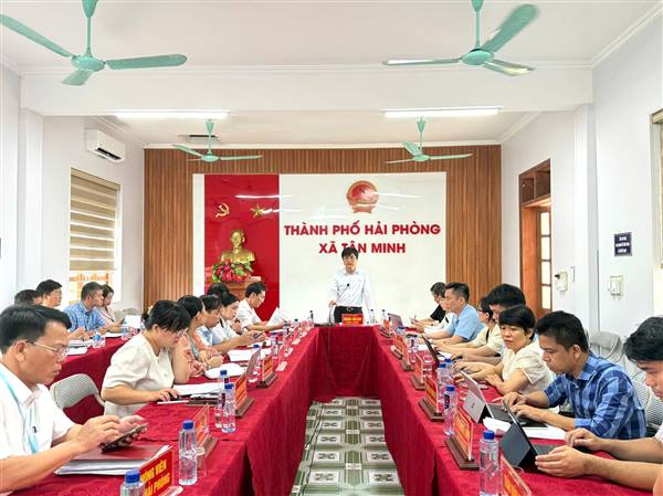 Kiểm tra công tác cải cách hành chính nhà nước tại xã Tân Minh

