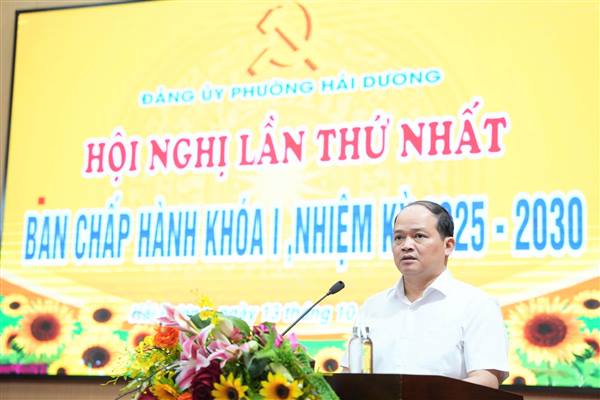 Đảng ủy phường Hải Dương triển khai nhiệm vụ trọng tâm quý IV/2025