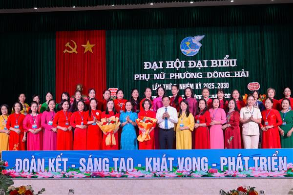 Nhiệm kỳ 2025 – 2030, phụ nữ phường Đông Hải đổi mới hoạt động, khẳng định vai trò trong phát triển kinh tế và chuyển đổi số 