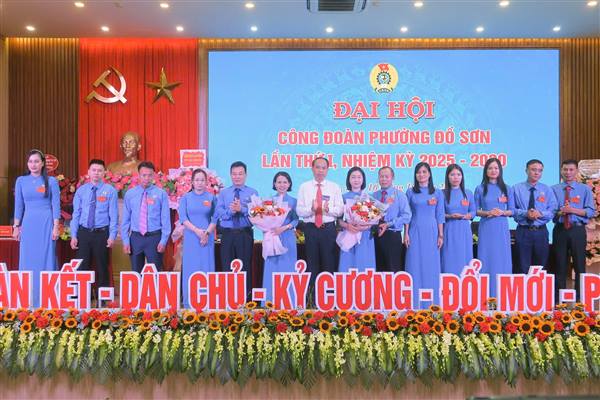 Đại hội Công đoàn phường Đồ Sơn đề ra 12 chỉ tiêu trọng tâm trong nhiệm kỳ 2025 - 2030