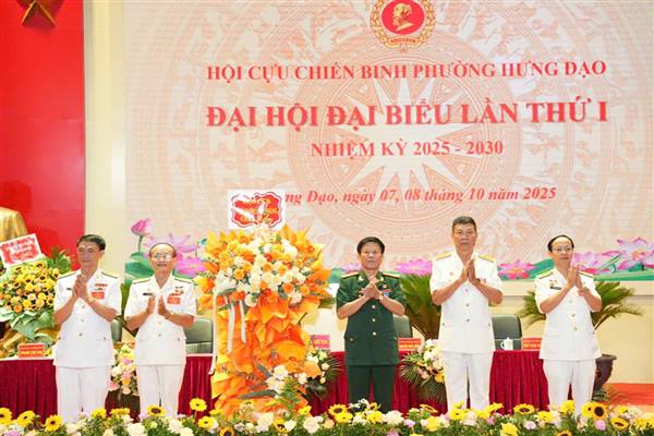 Đại hội Đại biểu Hội Cựu chiến binh phường Hưng Đạo lần thứ I, nhiệm kỳ 2025-2030 thành công tốt đẹp