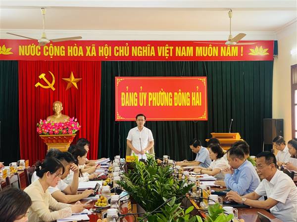Đảng ủy phường Đông Hải triển khai thực hiện nhiệm vụ quý IV/2025, phấn đấu hoàn thành thắng lợi các chỉ tiêu năm 2025