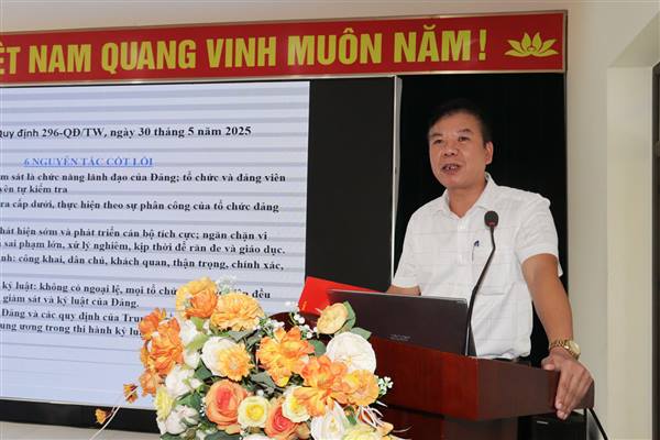 Đảng ủy phường An Biên tập huấn, bồi dưỡng nghiệp vụ công tác kiểm tra, giám sát và thi hành kỷ luật Đảng