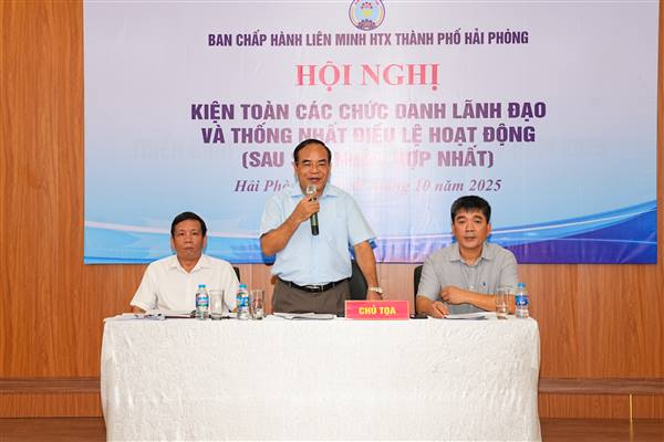 Liên minh HTX thành phố Hải Phòng kiện toàn tổ chức sau hợp nhất, tập trung triển khai nhiệm vụ trọng tâm Quý IV/2025 