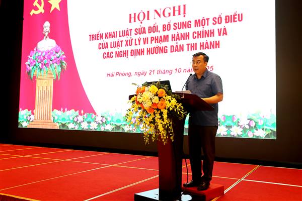 Sở Tư pháp triển khai Luật sửa đổi, bổ sung một số điều của Luật Xử lý vi phạm hành chính và các Nghị định hướng dẫn thi hành