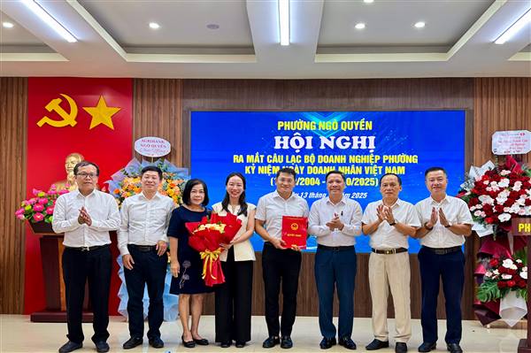 Ra mắt Câu lạc bộ Doanh nghiệp phường Ngô Quyền: Cầu nối chính quyền – doanh nghiệp, thúc đẩy phát triển kinh tế địa phương