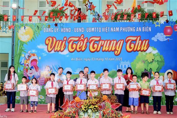 Phường An Biên hỗ trợ mỗi Tổ dân phố 2 triệu đồng để tổ chức các hoạt động Trung thu cho các em thiếu nhi trên địa bàn