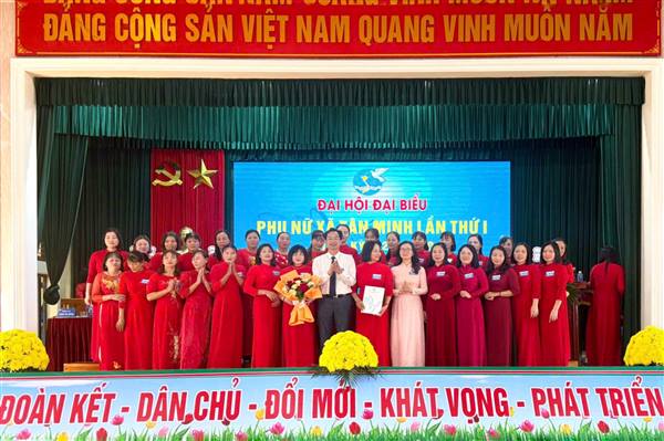 Đại hội đại biểu phụ nữ xã Tân Minh lần thứ I nhiệm kỳ 2025-2030: Đoàn kết – Dân chủ – Đổi mới – Khát vọng – Phát triển