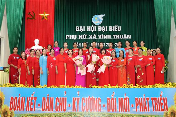 Đại hội đại biểu phụ nữ xã Vĩnh Thuận lần thứ I, nhiệm kì 2025–2030 thành công tốt đẹp.