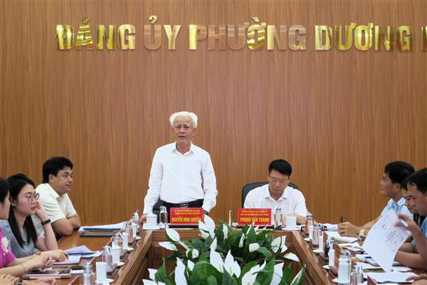 Ban Chấp hành Đảng bộ phường Dương Kinh thống nhất thông qua chương trình công tác nhiệm kỳ 2025 - 2030