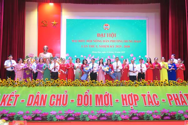 Đại hội Đại biểu Hội Nông dân phường Hưng Đạo lần thứ I: Thông qua 12 chỉ tiêu và 3 khâu đột phá nhiệm kỳ 2025 – 2030