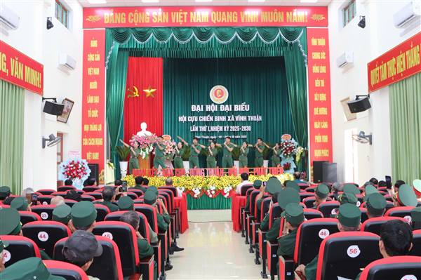 Đại hội Hội Cựu chiến binh xã Vĩnh Thuận khóa I, nhiệm kỳ 2025–2030: Phát huy truyền thống “Trung thành – Đoàn kết – Gương mẫu – Đổi mới”