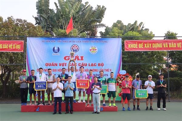 Bế mạc Giải quần vợt các câu lạc bộ chào mừng Đại hội Thể dục Thể thao thành phố lần thứ X 
