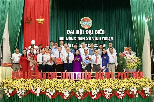 Hội Nông dân xã Vĩnh Thuận tổ chức Đại hội đại biểu lần thứ I, nhiệm kỳ 2025–2030