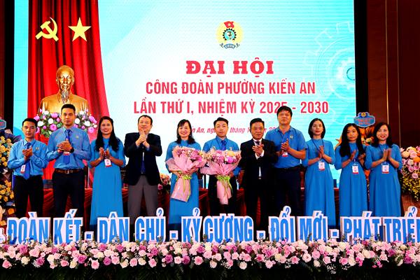 Đại hội Công đoàn phường Kiến An lần thứ nhất, nhiệm kỳ 2025 – 2030: Xây dựng tổ chức Công đoàn vững mạnh, đổi mới, sáng tạo, thích ứng chuyển đổi số