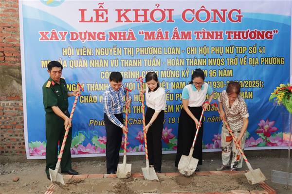 Khởi công xây nhà “Mái ấm tình thương” cho hội viên phụ nữ có hoàn cảnh khó khăn trên địa bàn phường Lê Chân