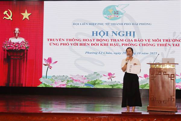 Hội LHPN phường Lê Chân tăng cường kiến thức về môi trường và sức khỏe cho hội viên phụ nữ