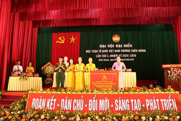 Đại hội MTTQ Việt Nam phường Thiên Hương nhiệm kỳ 2025–2030: Đoàn kết – Dân chủ – Đổi mới – Phát triển