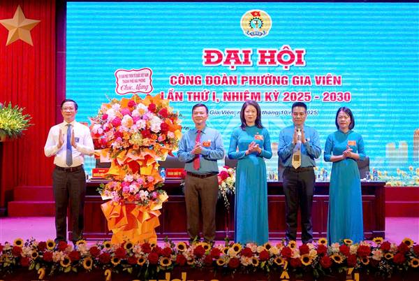 Đại hội Công đoàn phường Gia Viên lần thứ I, nhiệm kỳ 2025-2030 – Đại hội điểm công đoàn cấp xã, phường, đặc khu đầu tiên của thành phố