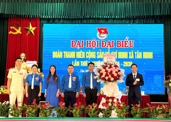 Đại hội đại biểu Đoàn TNCS Hồ Chí Minh xã Tân Minh lần thứ nhất, nhiệm kỳ 2025–2030 thành công tốt đẹp