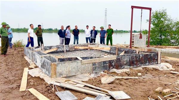 Xã Quyết Thắng kiên quyết xử lý vi phạm hành lang thoát lũ