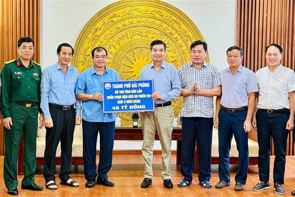 Ủy ban MTTQ Việt Nam thành phố Hải Phòng kêu gọi ủng hộ đồng bào các tỉnh miền Trung - Tây Nguyên khắc phục hậu quả mưa lũ 