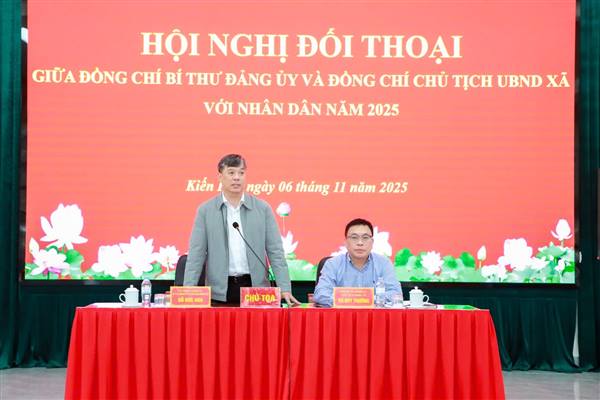 Lãnh đạo xã Kiến Hải đối thoại, lắng nghe và giải đáp kiến nghị của Nhân dân