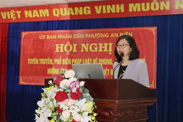 Phường An Biên tuyên truyền, phổ biến pháp luật về phòng, chống ma túy cho đội ngũ cán bộ, công chức và Nhân dân trên địa bàn