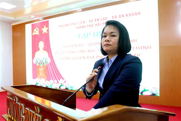 03 địa phương Phù Liễn, An Lão và An Khánh tổ chức tập huấn Chuyên đề về quản lý tài chính, tài sản công trong thực hiện mô hình chính quyền 02 cấp