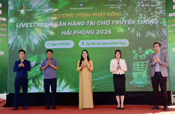Sở Công Thương phát động chương trình livestream bán hàng tại chợ truyền thống năm 2025