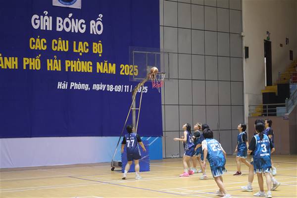 13 Đội bóng tham gia tranh tài tại Giải bóng rổ các Câu lạc bộ thành phố Hải Phòng 
