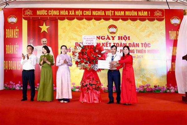 Phường Thiên Hương: Lan tỏa tinh thần đoàn kết từ Ngày hội Đại đoàn kết toàn dân tộc