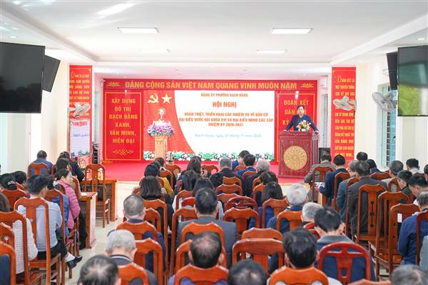 Phường Bạch Đằng quán triệt, triển khai nhiệm vụ bầu cử Quốc hội khóa XVI và HĐND các cấp nhiệm kỳ 2026–2031