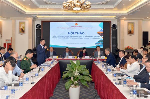 Thúc đẩy hoàn thiện chính sách “kinh tế biển xanh”, “kinh tế tuần hoàn” hướng tới phát triển bền vững