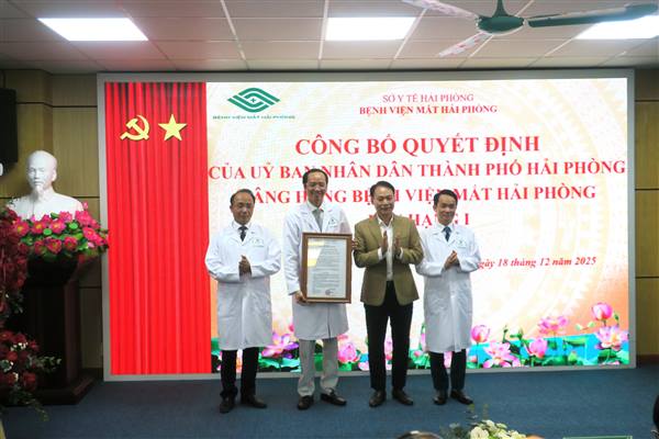 Năm 2025, Bệnh viện Mắt Hải Phòng khám chữa bệnh cho 86.500 lượt bệnh nhân