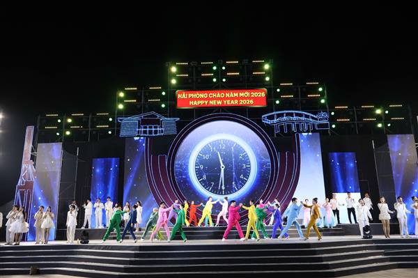 Tổng duyệt chương trình nghệ thuật “Hải Phòng chào năm mới 2026”: Sân khấu quy mô, dấu ấn sáng tạo đặc sắc