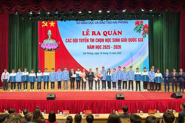 242 học sinh thành phố tham gia các Đội tuyển thi chọn học sinh giỏi quốc gia năm học 2025 - 2026