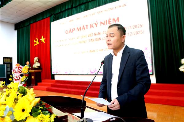 Phường Kiến An Gặp mặt cán bộ quân đội nghỉ hưu trên địa bàn