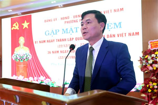 Phường Phù Liễn Gặp mặt cán bộ quân đội nghỉ hưu trên địa bàn