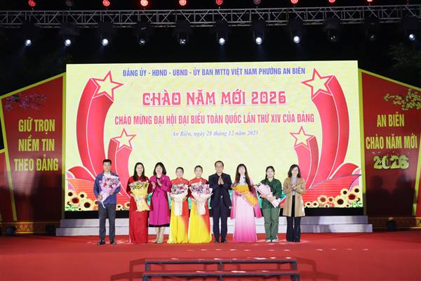 Phường An Biên: Chương trình nghệ thuật “Chào năm mới 2026 - chào mừng Đại hội đại biểu toàn quốc lần thứ XIV của Đảng”