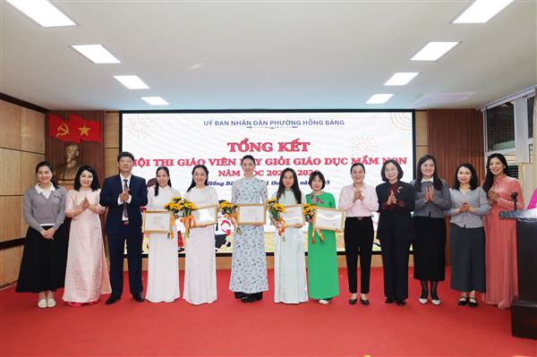Tổng kết Hội thi giáo viên dạy giỏi giáo dục Mầm non phường Hồng Bàng, năm học 2025 - 2026