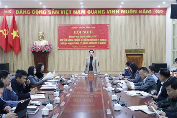 Phường Hồng Bàng xác định Chủ đề năm 2026 là “Chủ động đẩy mạnh phát triển kinh tế, đô thị và chuyển đổi số”