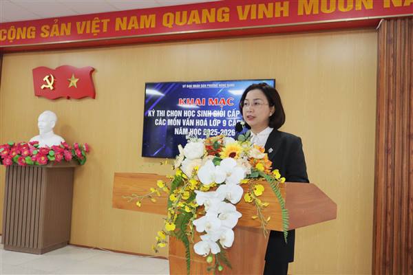 Phường Hồng Bàng khai mạc Kỳ thi chọn học sinh giỏi các môn văn hóa Lớp 9 cấp THCS năm học 2025 - 2026
