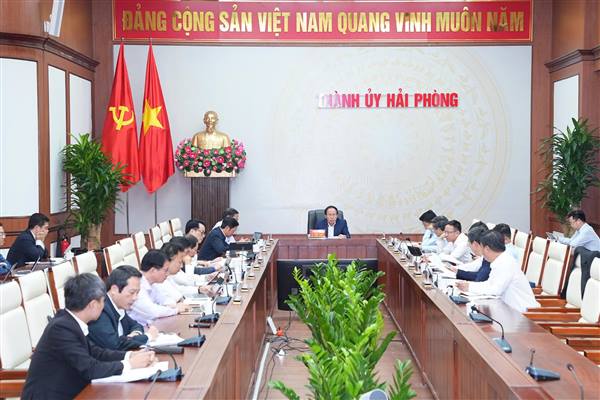 Ban Thường vụ Thành ủy nghe báo cáo, cho ý kiến về một số nội dung 