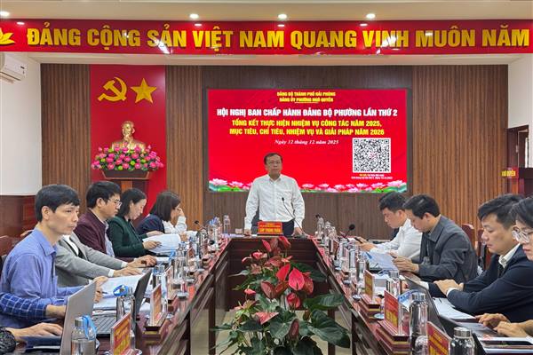 Phường Ngô Quyền đặt mục tiêu bứt phá năm 2026, giữ vững đà tăng trưởng toàn diện