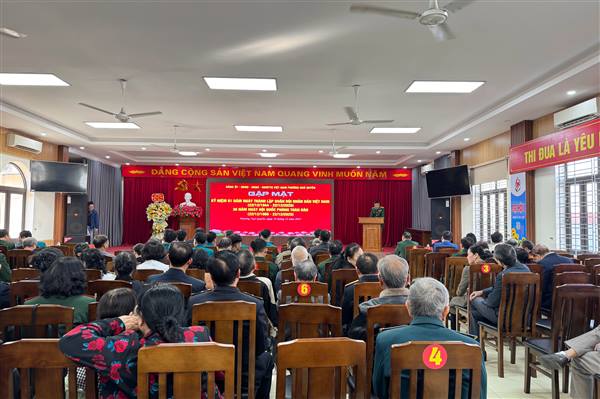 Phường Ngô Quyền gặp mặt Kỷ niệm 81 năm Ngày thành lập Quân đội nhân dân Việt Nam