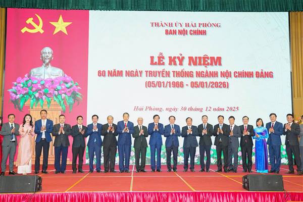 Kỷ niệm 60 năm Ngày truyền thống Ngành Nội chính Đảng (05/01/1966 - 05/01/2026): Khẳng định vai trò nòng cốt trong giữ vững kỷ cương pháp luật, thúc đẩy phát triển bền vững thành phố