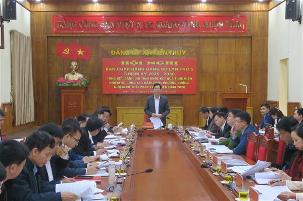 Năm 2025, xã Kiến Thụy cơ bản hoàn thành 20/20 nhiệm vụ chính trị đề ra