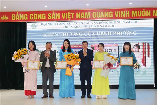 Hội LHPN phường An Biên biểu dương, khen thưởng các tập thể, cá nhân hoàn thành xuất sắc nhiệm vụ năm 2025