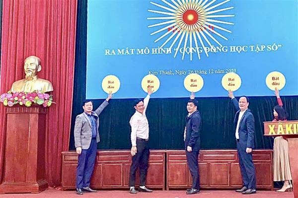 Xã Kim Thành ra mắt mô hình “Cộng đồng học tập số”